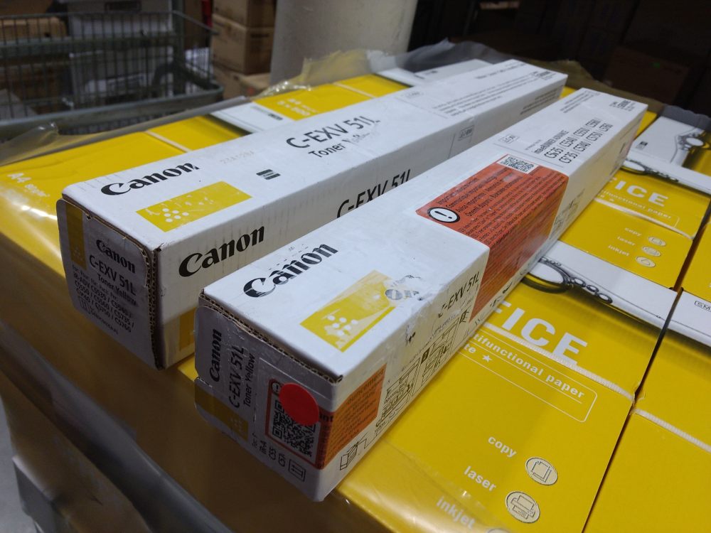 Canon Toner C-EXV51LY Yellow (0487C002) poškozený obal
