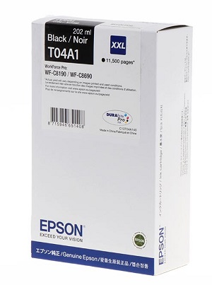 Epson Ink Cartridge WF-C8190 T04A1 black XXL
