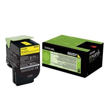 Lexmark Toner 802SY yellow return (80C2SY0)