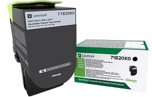 Lexmark Toner Cartridge Black Return (71B20K0)