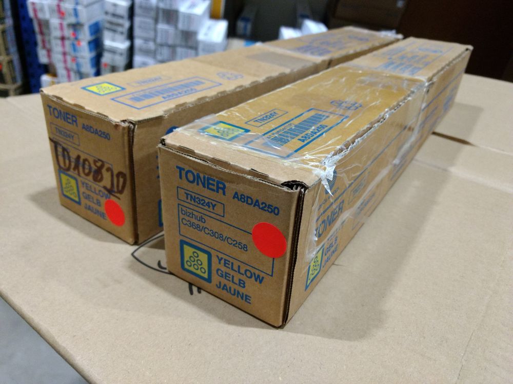 Minolta Toner C308/368 TN324Y yellow (A8DA250) poškozený obal