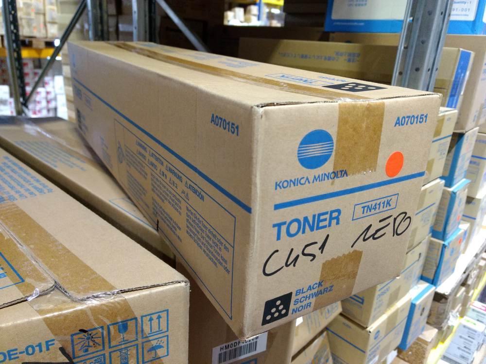 Minolta Toner TN411K black 1x765g (A070151) poškozený obal