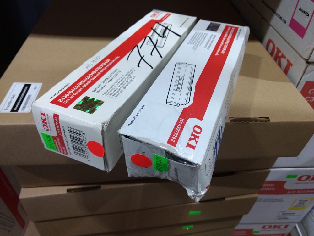 OKI Toner Cartridge B430/B440/MB460 black (43979202)poškozený obal