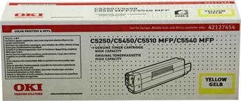 OKI Toner Cartridge C5250 yellow (42127454) 5.000 stran