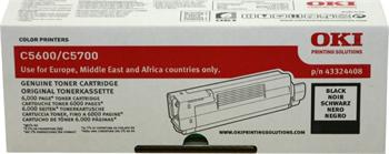 OKI Toner Cartridge C5600/5700 black (43324408) 6.000 stran