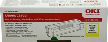 OKI Toner Cartridge C5800/C5550/C5900 yellow (43324421)