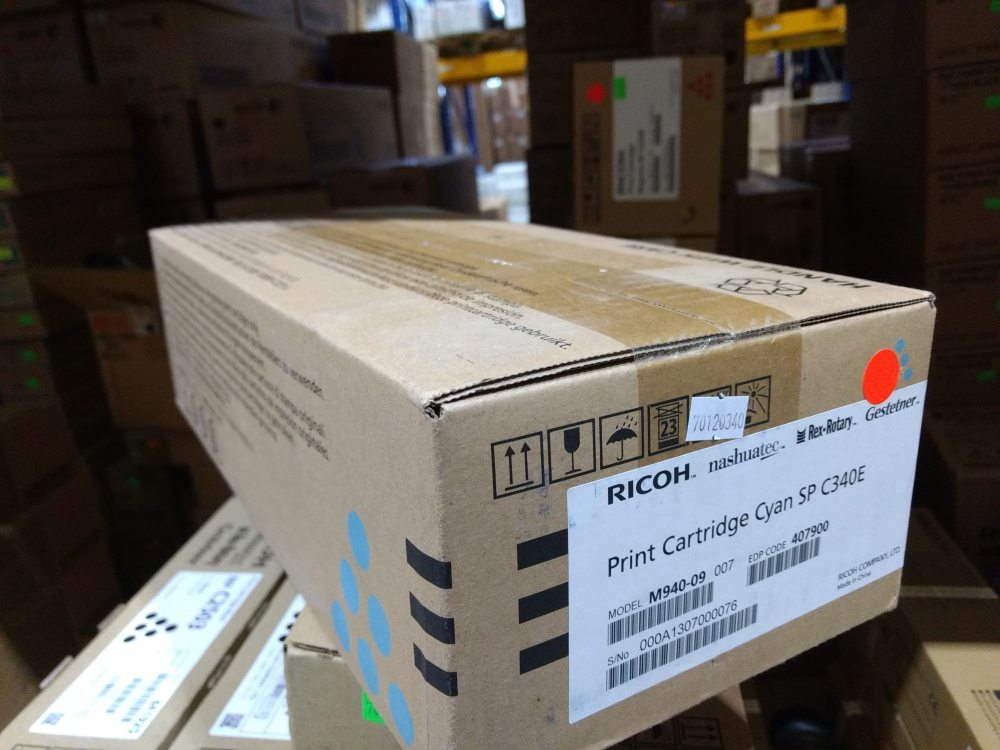 Ricoh Toner SP C340 Cyan (407900) poškozený obal