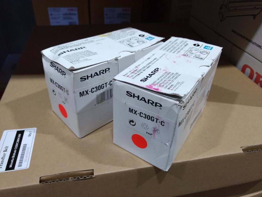 Sharp Toner Cartridge MX-C30GTC cyan poškozený obal
