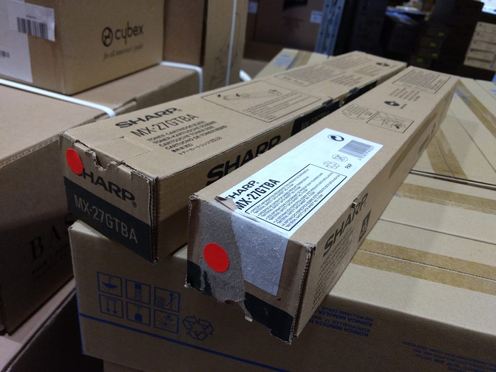Sharp Toner MX-27GTBA black EOL poškozený obal